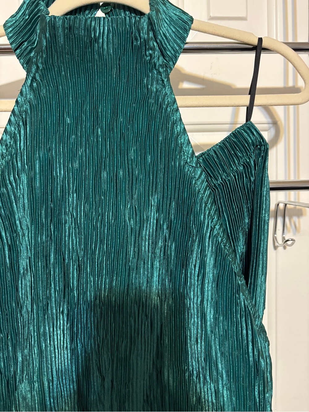Commense Teal Pleated Halter Set - Picture 2 of 3